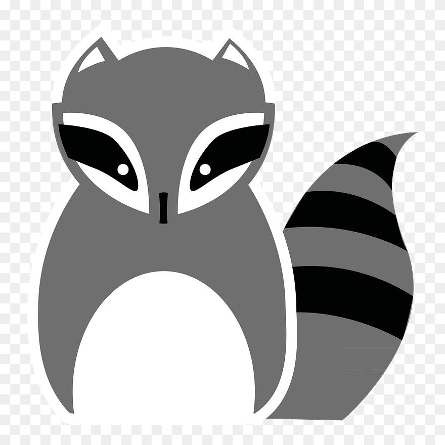 Raccoon Clipart - Raccoon - Png Download