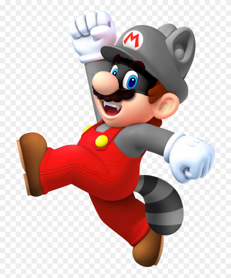 Super Mario Raccoon Png Image - Mario Racoon Clipart