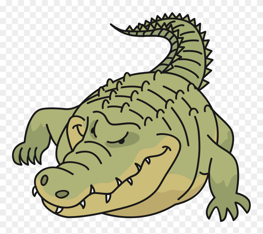 Crocodile Clipart Saltwater Crocodile, Crocodile Saltwater - Saltwater Crocodile Clipart - Png Download