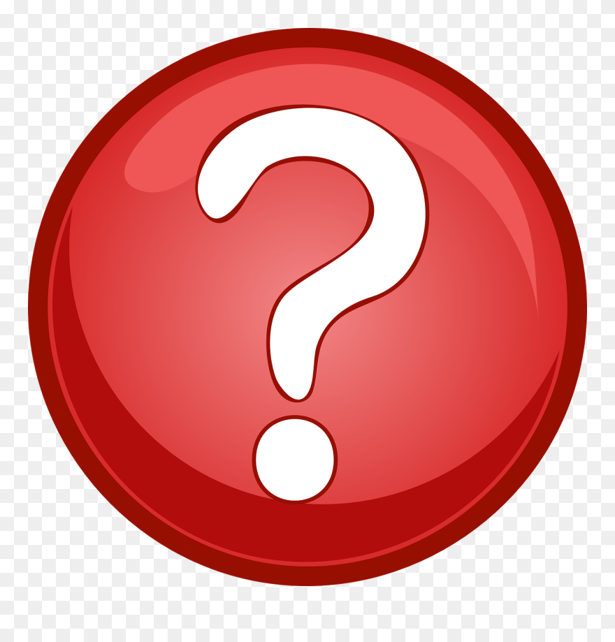 Clipart Question Mark Red - Png Download