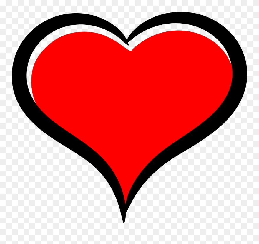 Cartoon Clipart Heart - Png Download
