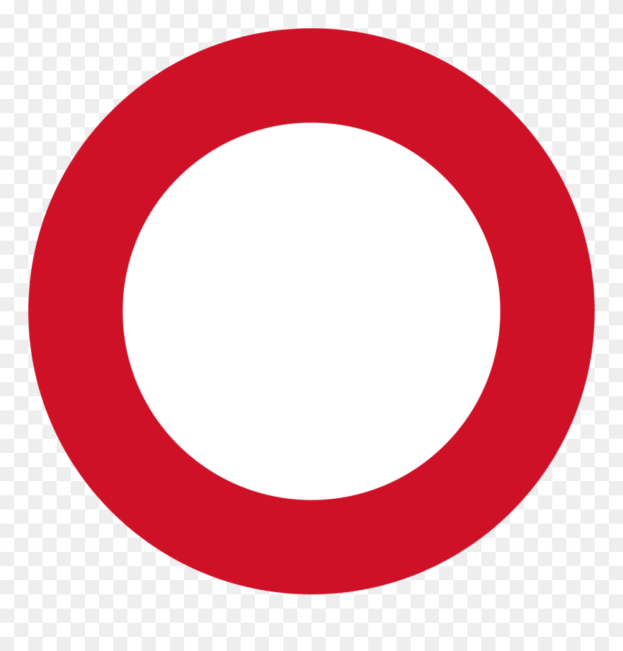 Verkeersbord Wit Met Rode Rand Betekenis Clipart