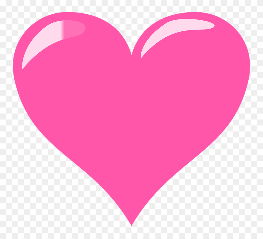 Pink Heart Clip Art - Png Download