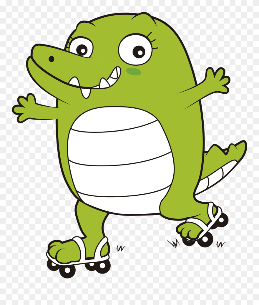 Crocodile Clipart Snap - Cartoon - Png Download