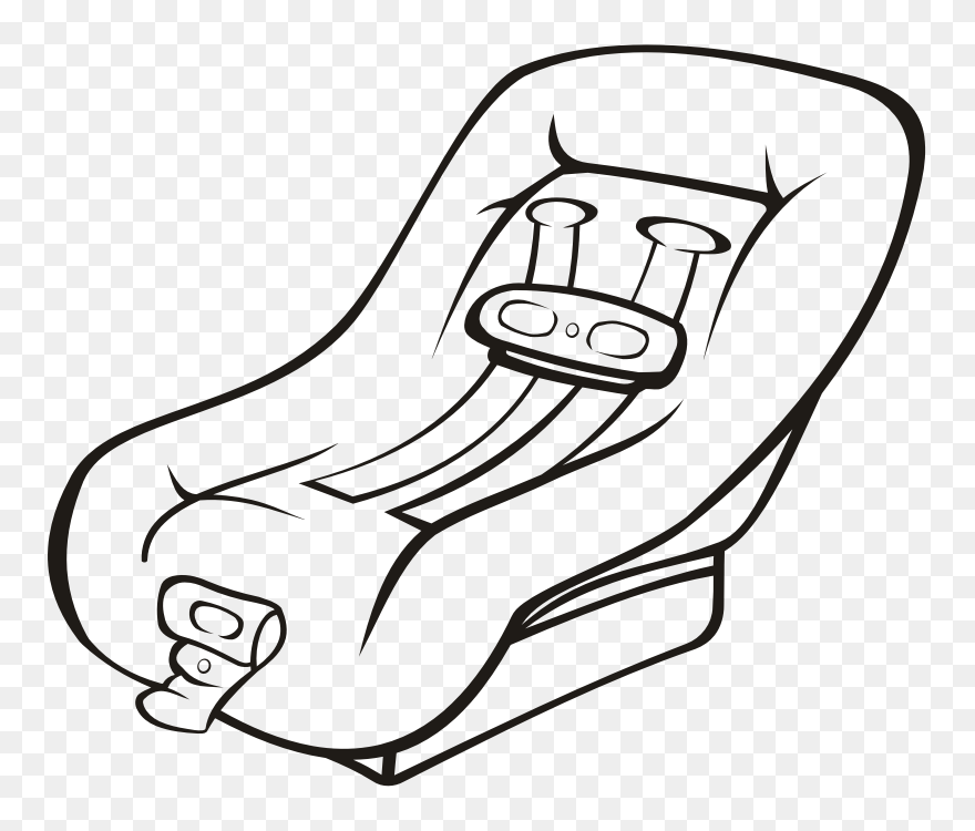 Car Seat Clipart Vector Library Download Clipart - Baby Car Seat Clip Art - Png Download