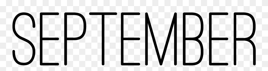Month September Clipart - Png Download