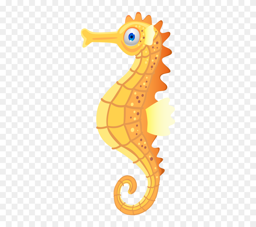 Seahorse Hippocampus Animal Clip Art - Sea Horse Clipart Png Transparent Png