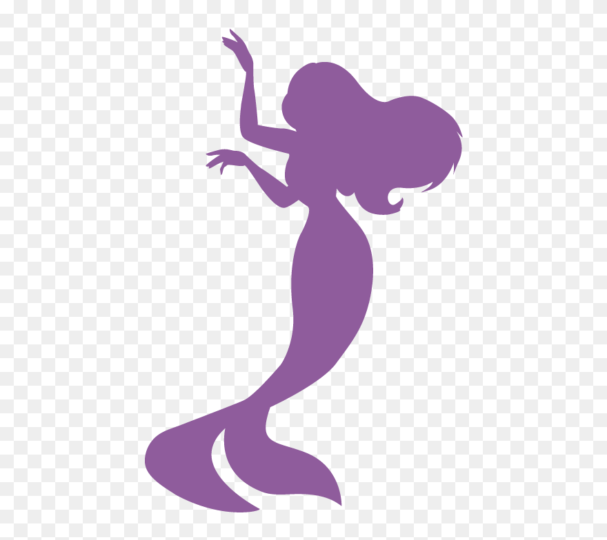 Ariel Mermaid Free Content Clip Art - Mermaid Silhouette Transparent - Png Download