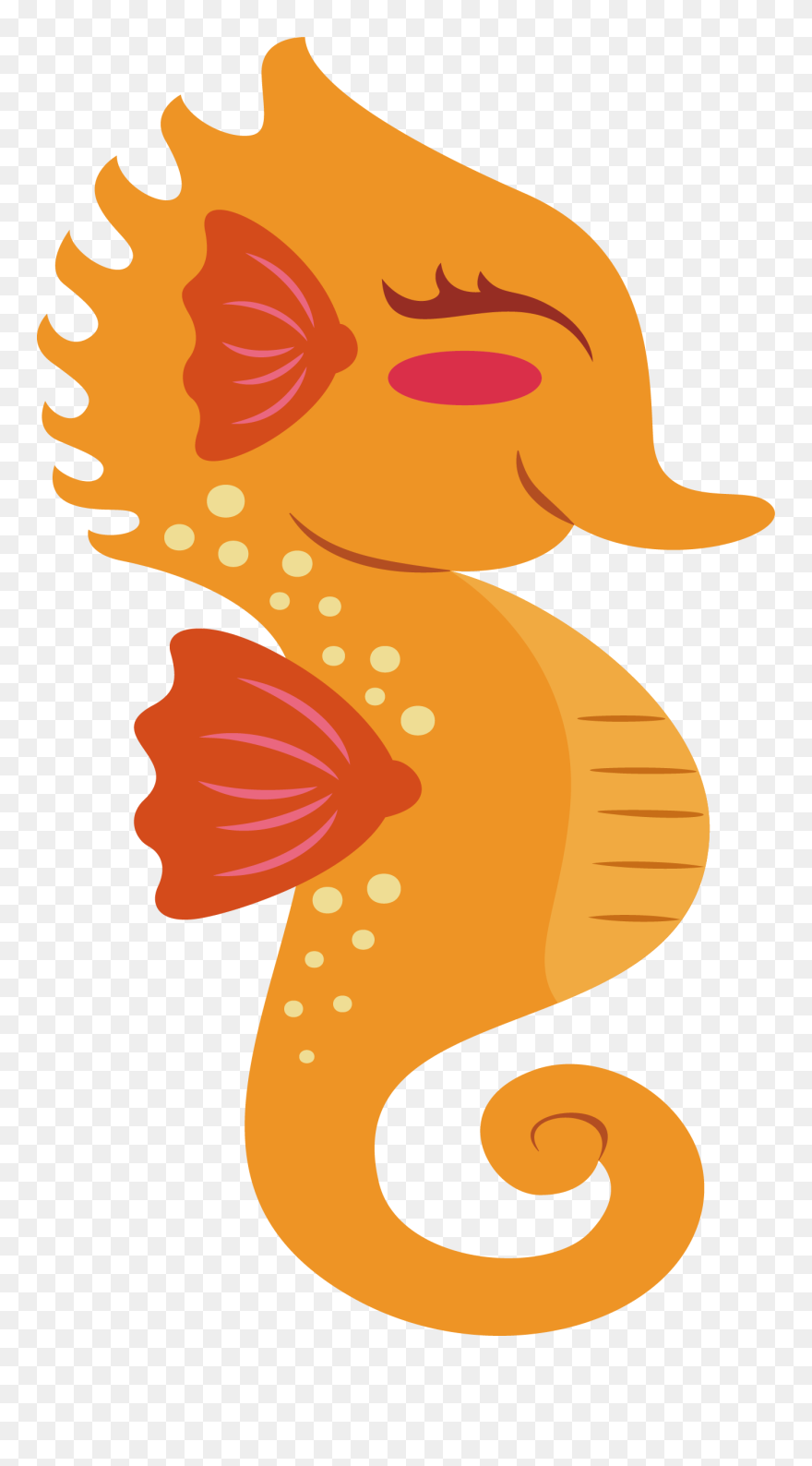 Oranges Clipart Seahorse - Png Download