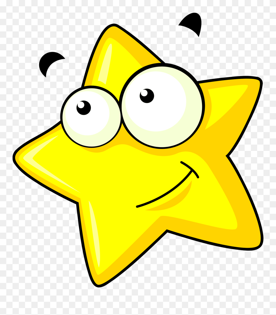 Yellow Starfish Clipart - Cartoon - Png Download