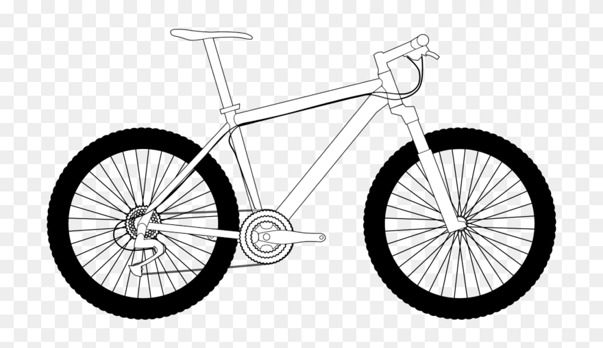 Mountain Bike Drawing Easy Clipart