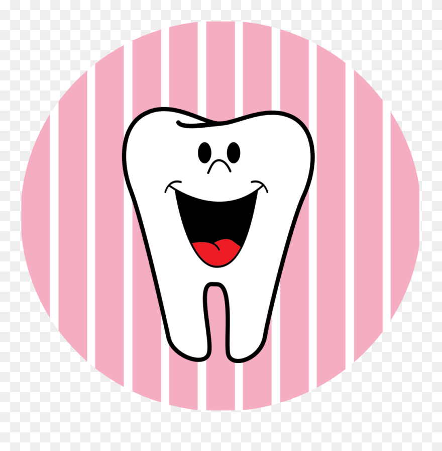 Dental Clipart First Tooth, Dental First Tooth Transparent - Clip Art Tooth Pink - Png Download