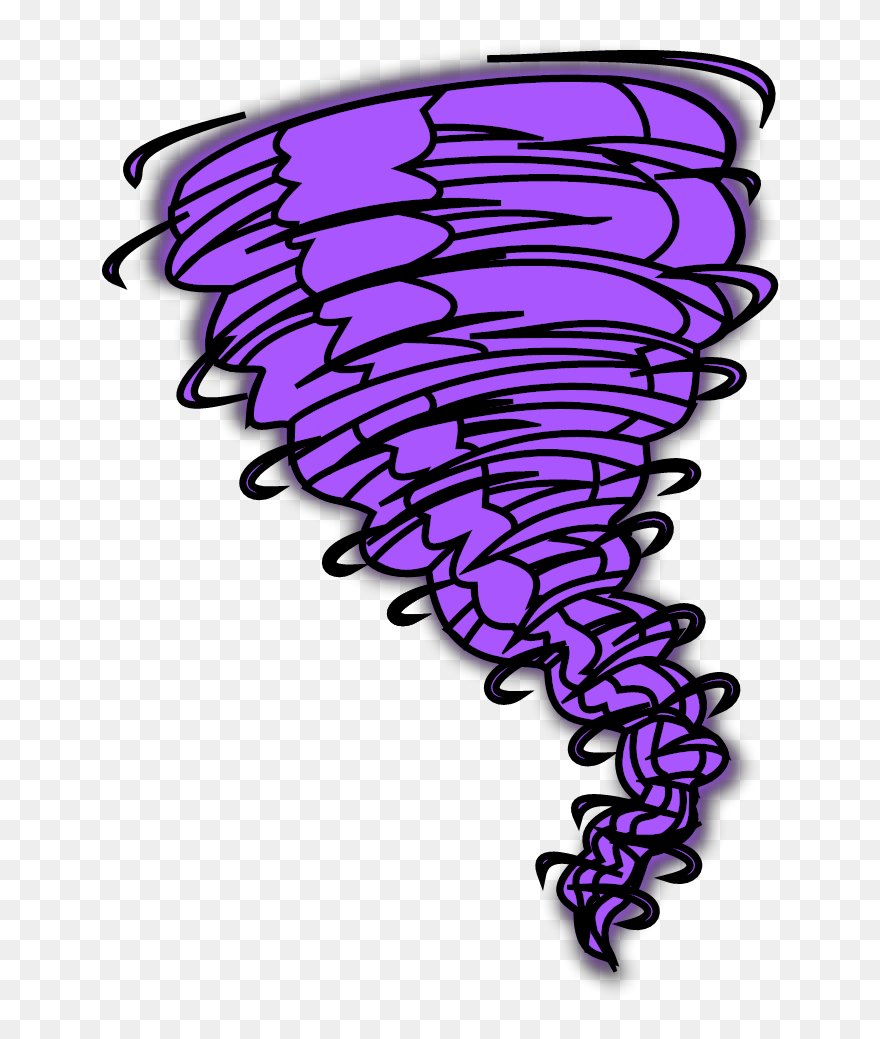 Purple Clip Art, Icon And Svg - Tornado Animation - Png Download