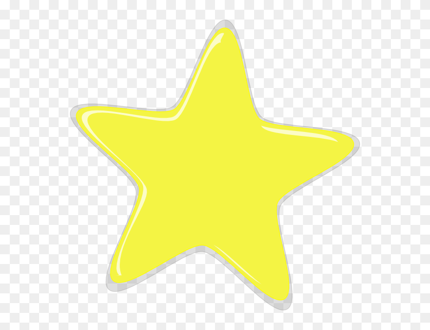 Yellow Star Clip Art At Clker - Star With Black Background Clipart - Png Download