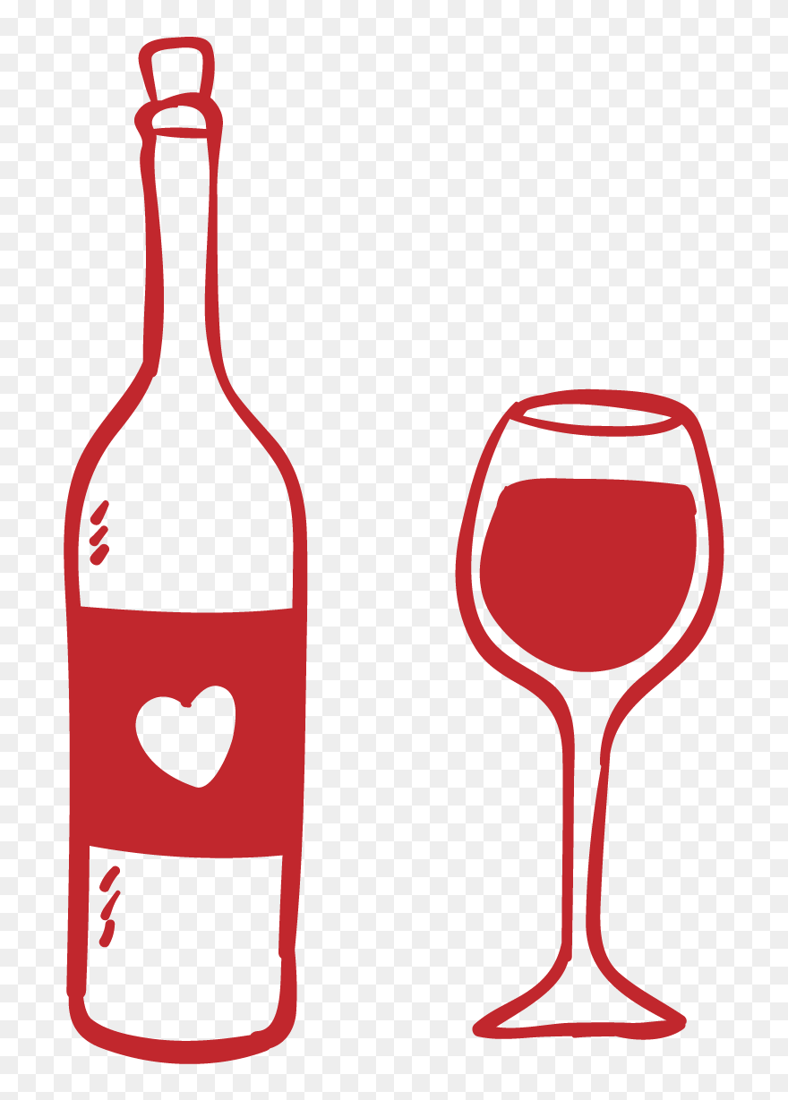 Red Wine Champagne Wine Glass Vector Graphics - Wine And Wine Glass Vector Clipart