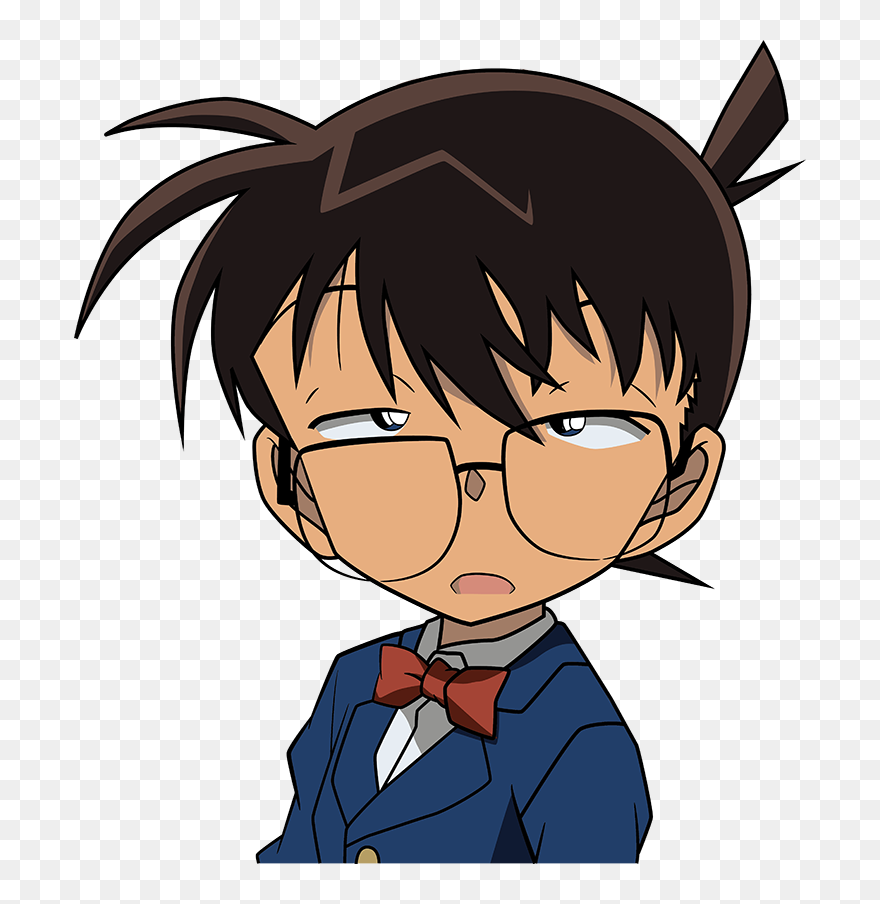 Detective Conan Png By Jinsuke04 On Clipart Library - Detective Conan Funny Face Transparent Png