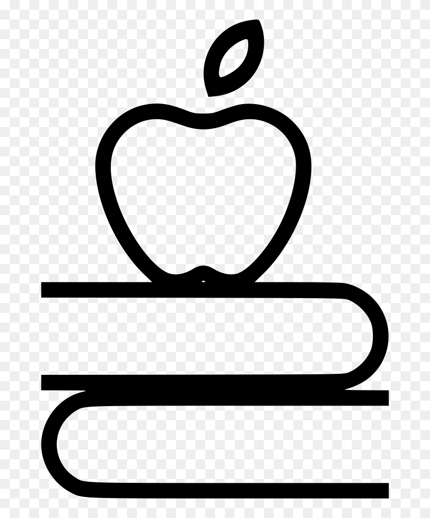 Apple And Ruler Clipart Banner Library Library Apple - Teacher Education Png Icon Transparent Png