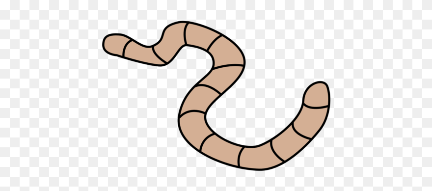 Worm Clipart Svg - Transparent Worm Clip Art - Png Download