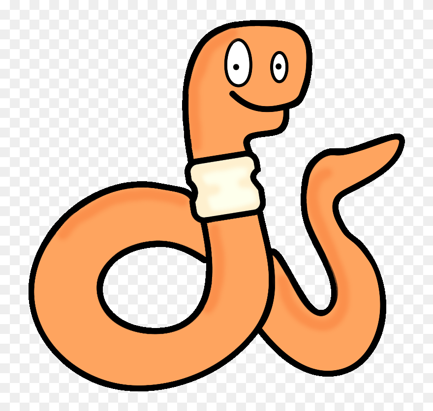 Transparent Worm Fuzzy Transparent & Png Clipart Free - Earthworms Cartoon Transparent