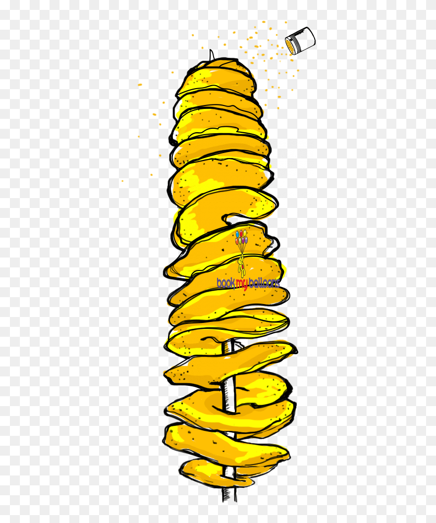 Spiral Potato Clipart - Png Download