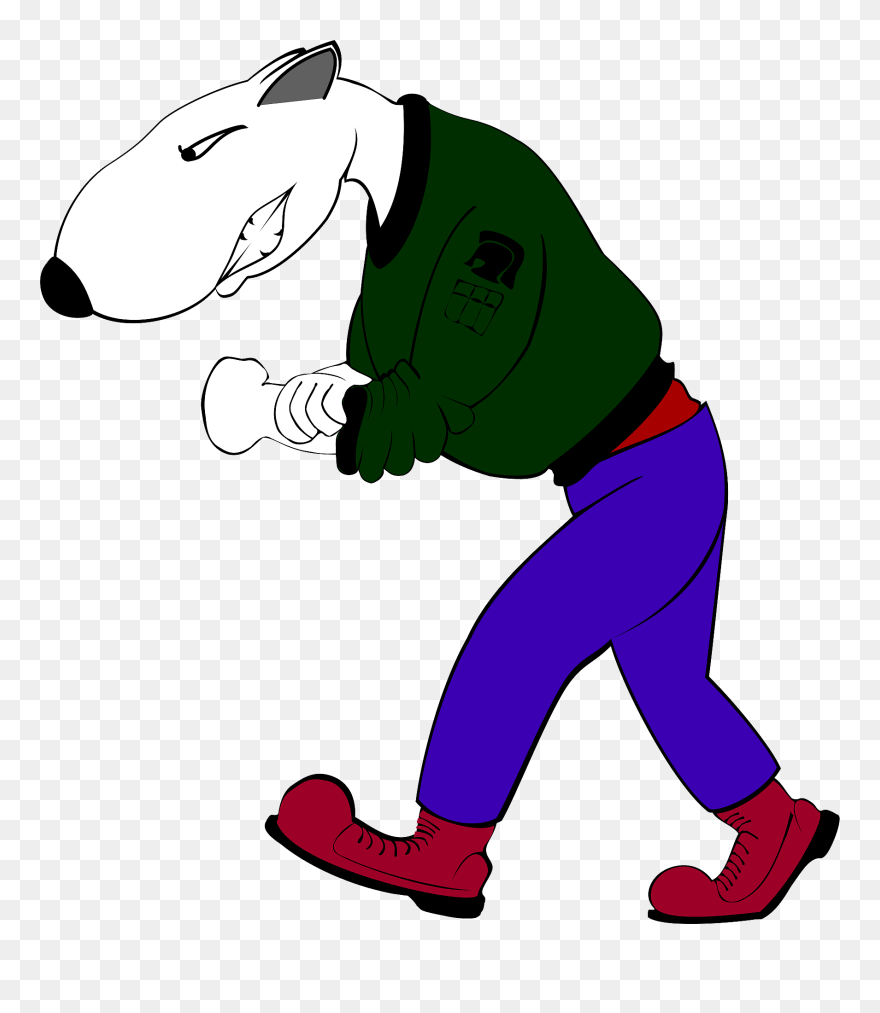 Skinhead Bull Terrier Clipart