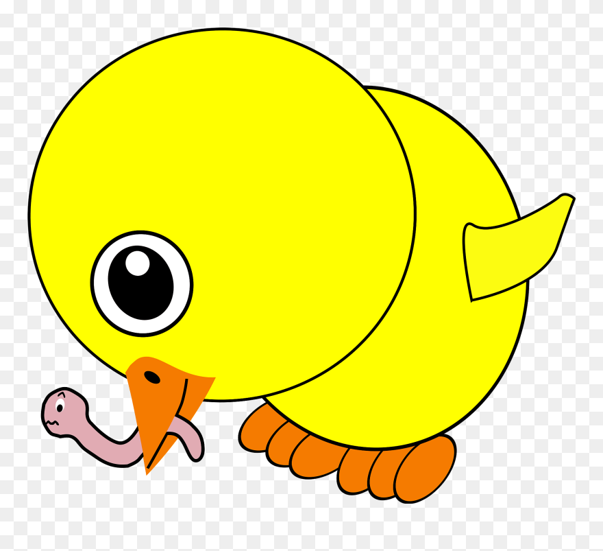 Download Earthworm Clipart - Anak Ayam Makan Cacing - Png Download