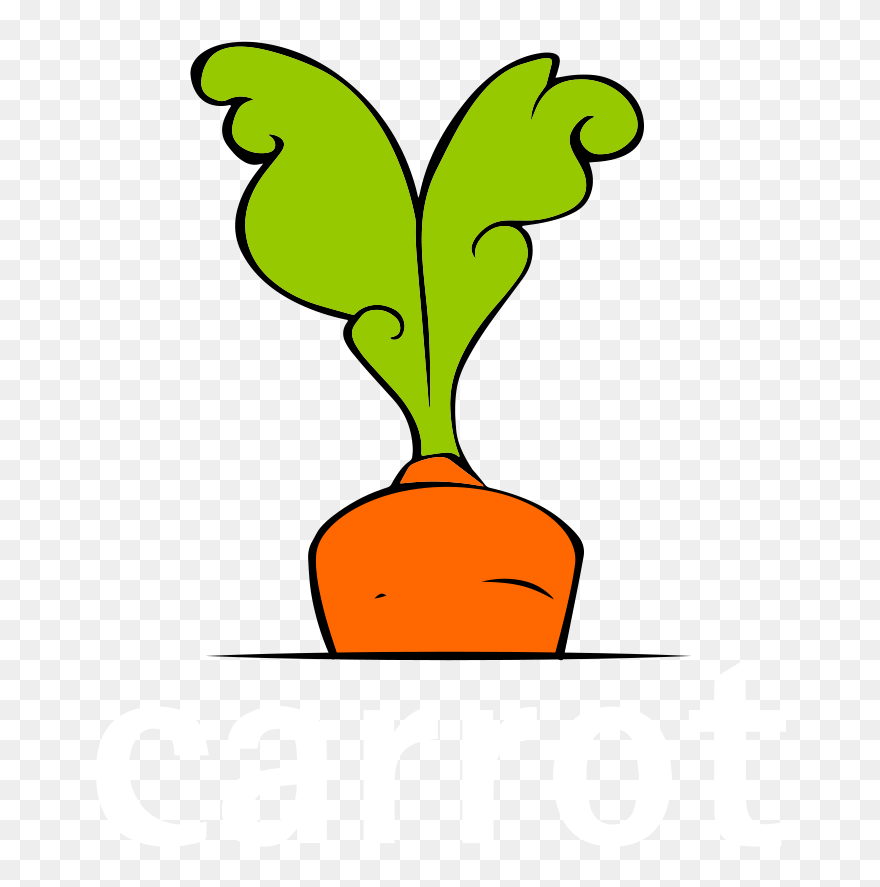 Carrot Logo White Clipart