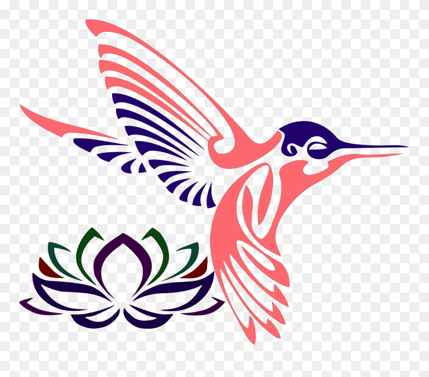 Hummingbird Clipart Tribal, Hummingbird Tribal Transparent - Silhouette Hummingbird Png