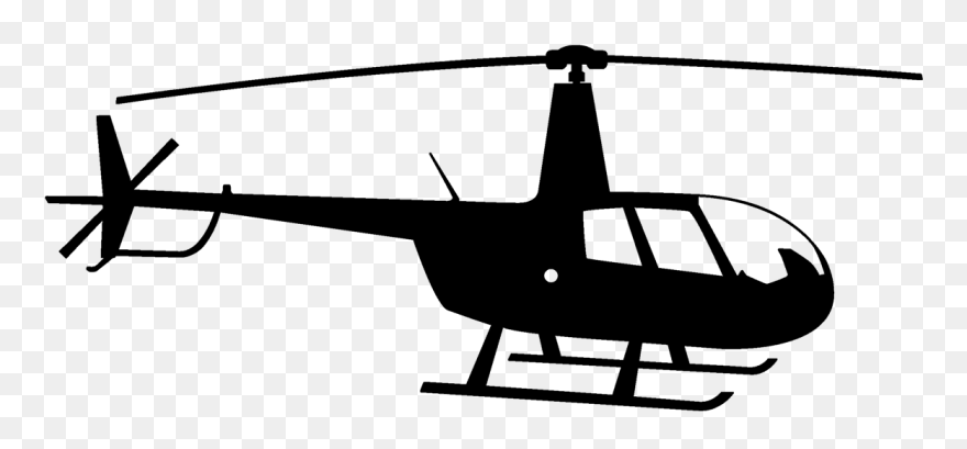 Transparent Helicopter Clipart Black And White - Helicopter Logo Png