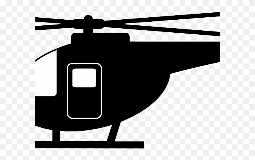 Shovel Picture Free Download - Helicopter Cartoon Png Black Clipart