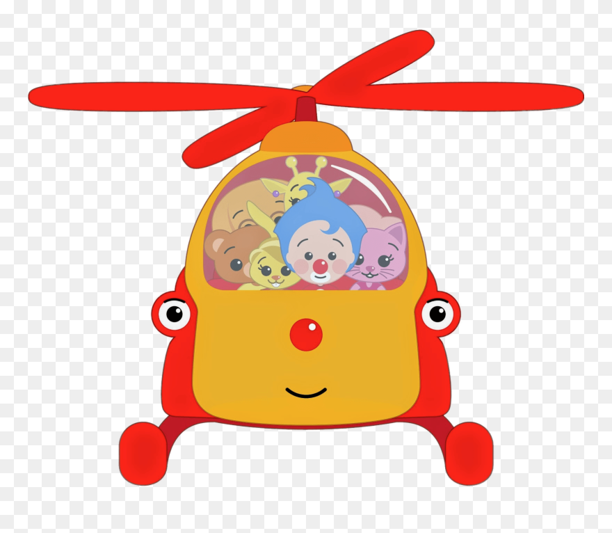 Plim Plim And His Friends In A Helicopter - Bam Plim Plim Png Clipart