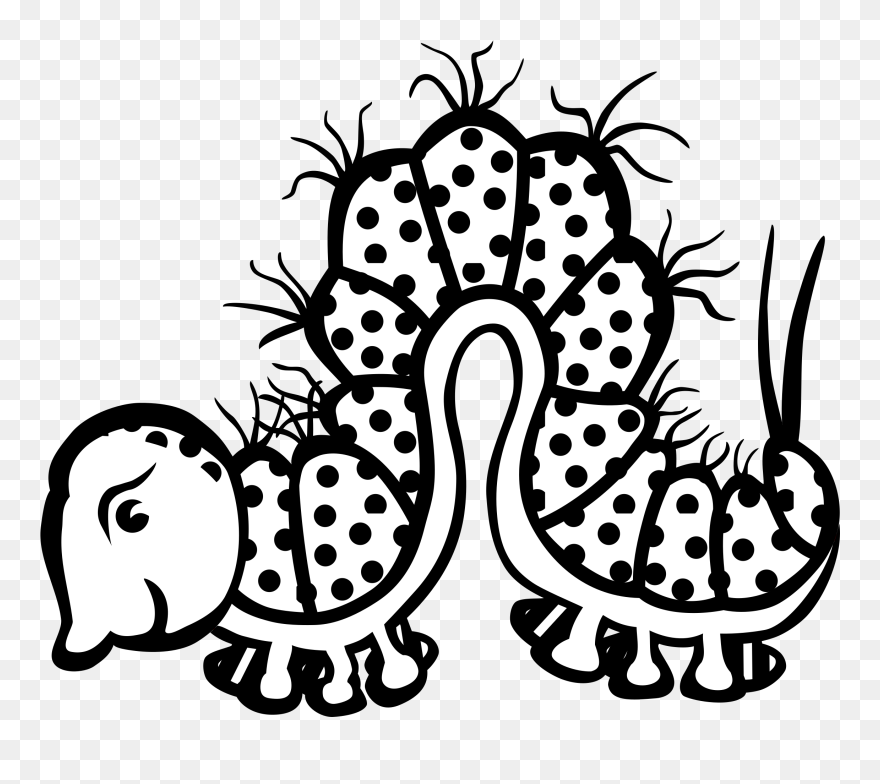 Caterpillar Clipart Lineart - Omalovánky Pro Děti Zvířata - Png Download
