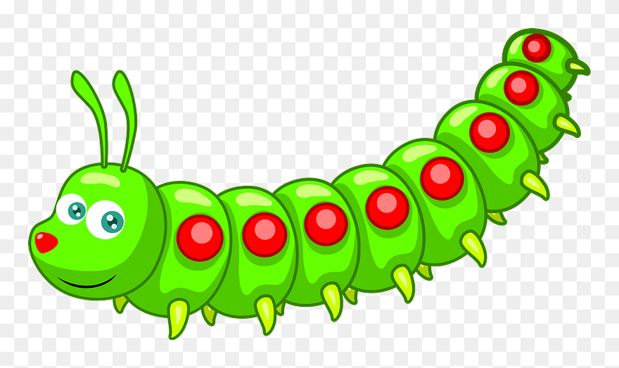 Caterpillar Clipart - Caterpillar Animated - Png Download