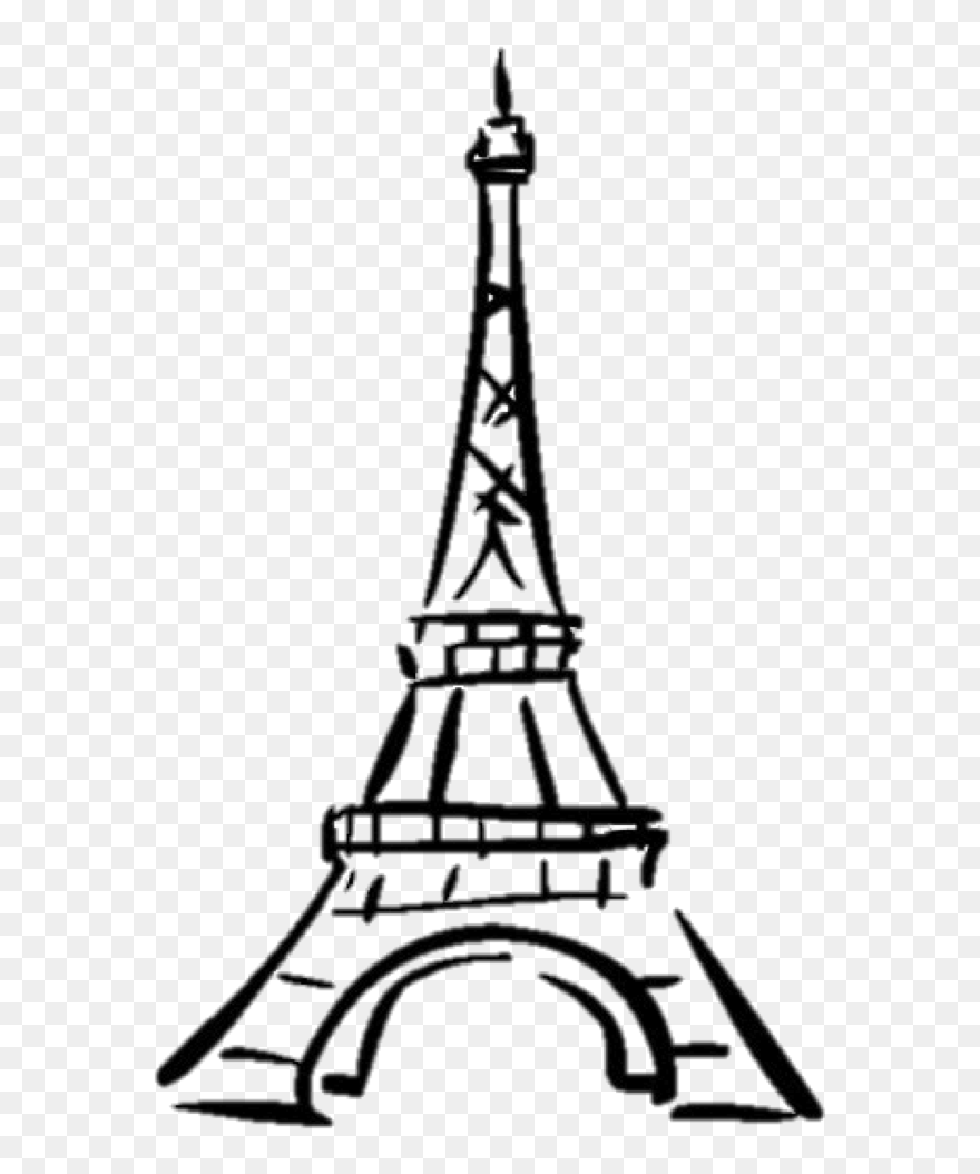 Eiffel Tower Drawing Clip Art - Clipart Eiffel Tower Png Transparent Png