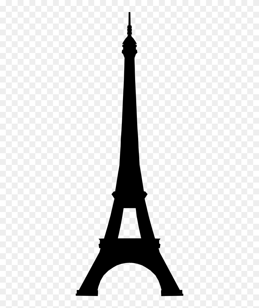 Eiffel Tower Clip Art - Silhouette Tour Eiffel Svg - Png Download