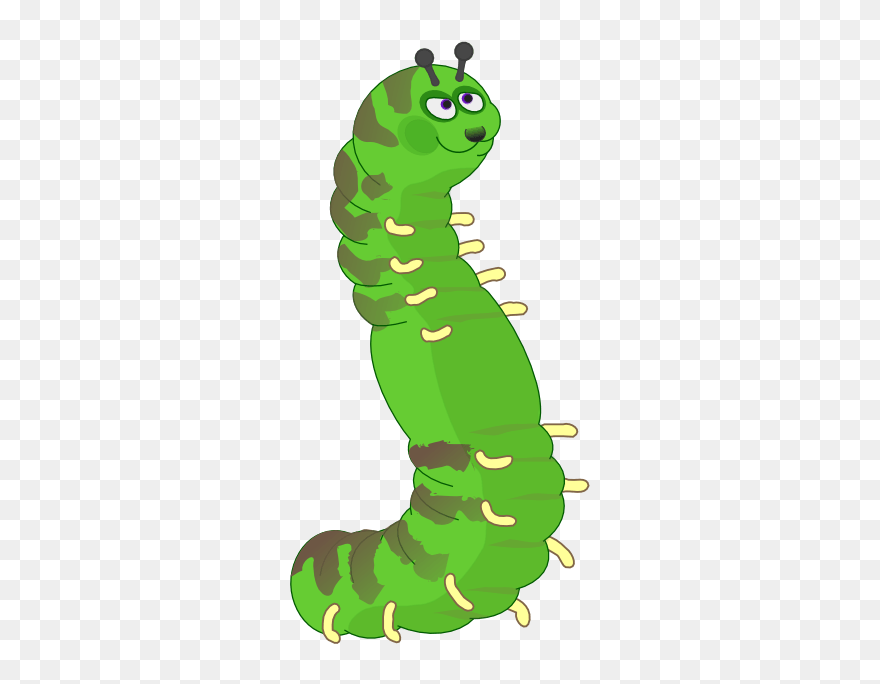 Pictures Of Cartoon Caterpillars - Free Clip Art Caterpillar - Png Download