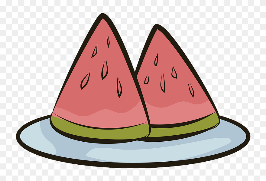 Watermelon Slices Clipart - Watermelon - Png Download