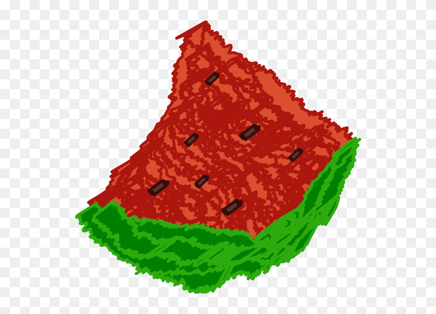 Rough Watermelon - Illustration Clipart