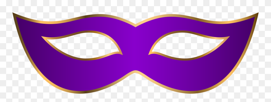 Masks Clipart Clip Art Transparent - Purple Mardi Gras Mask Clip Art - Png Download