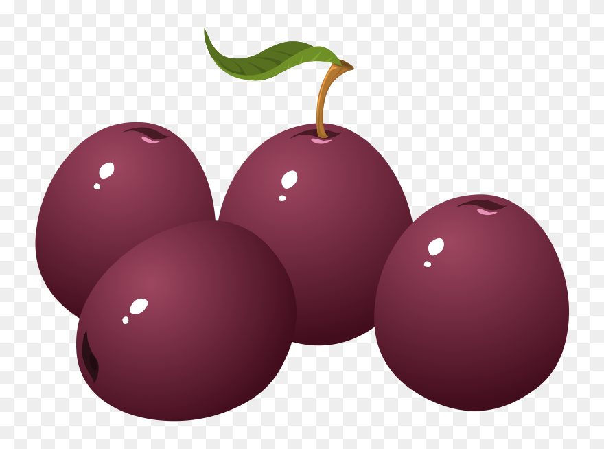 Png Plum Clipart - Plums Clip Art Transparent Png