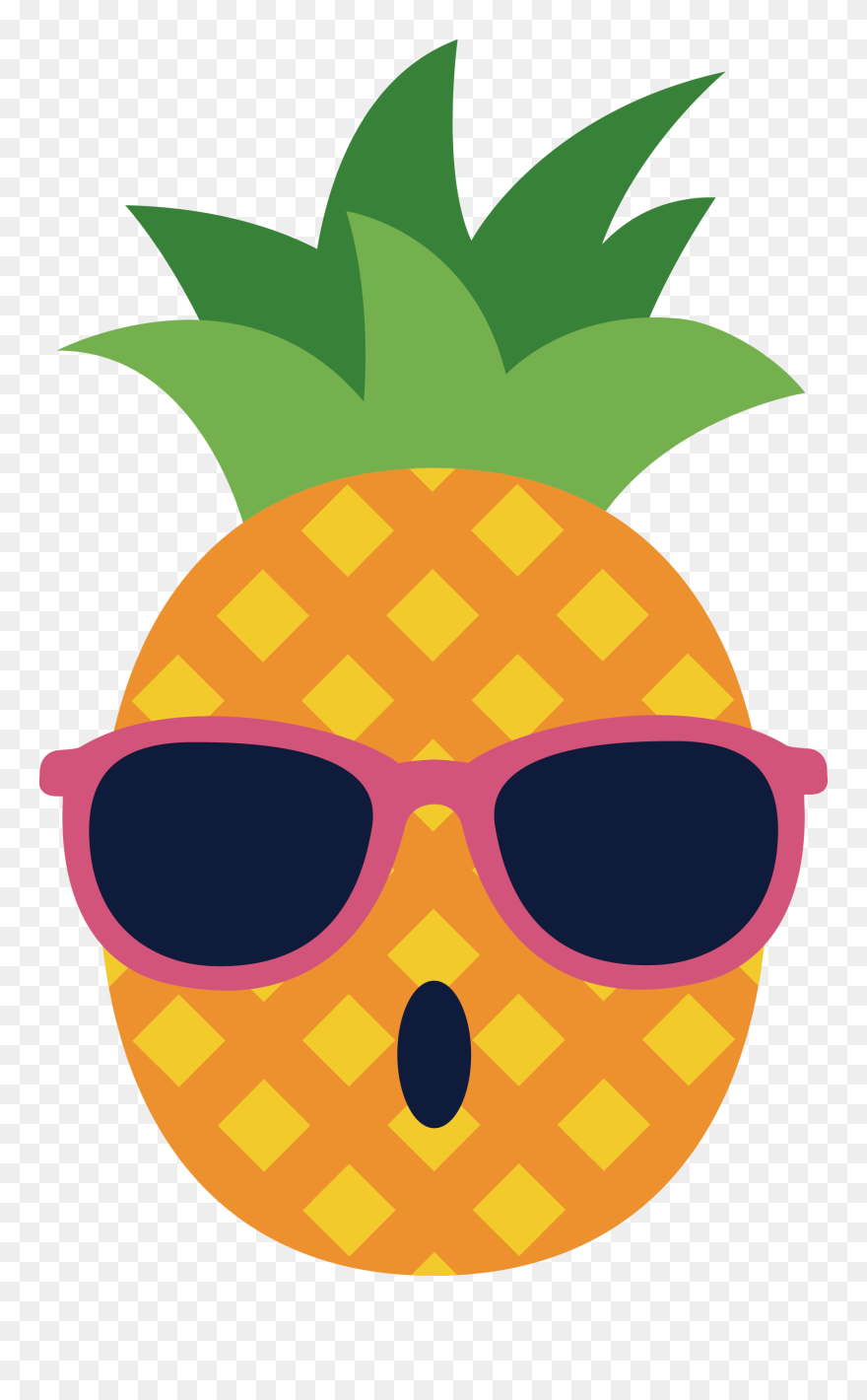 Vector Of Spectacles Glasses Pineapple Download Free - Pineapple With Sunglasses Png Clipart