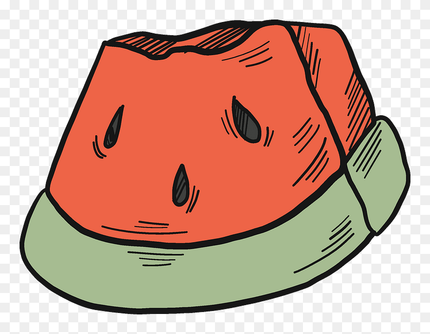 Slice Of Watermelon Clipart - Png Download