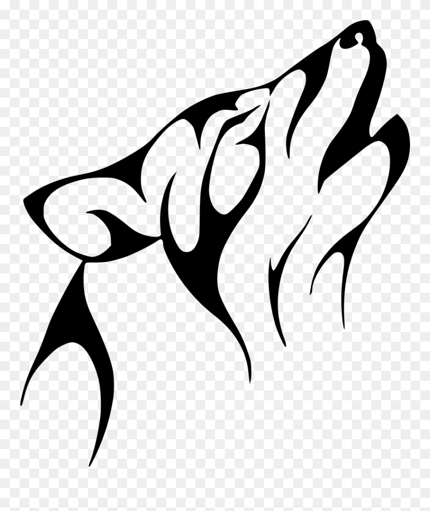 Tattoo Clip Art - Wolf Tattoo On Paper - Png Download