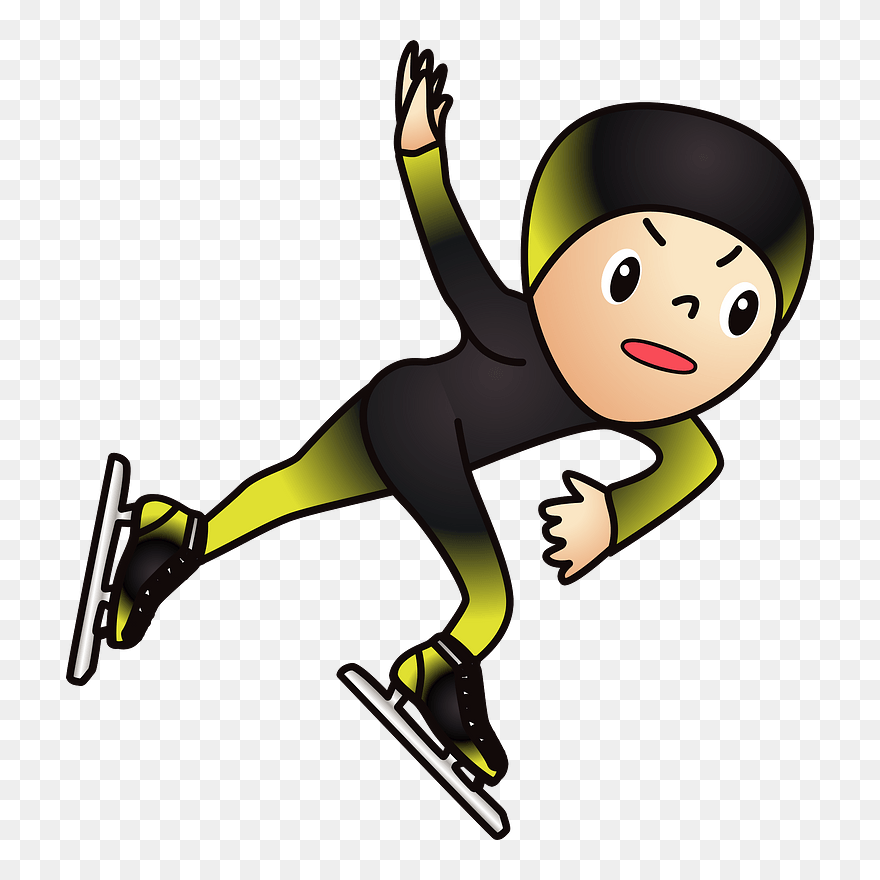 Speed Skating Sports Clipart - Png Download