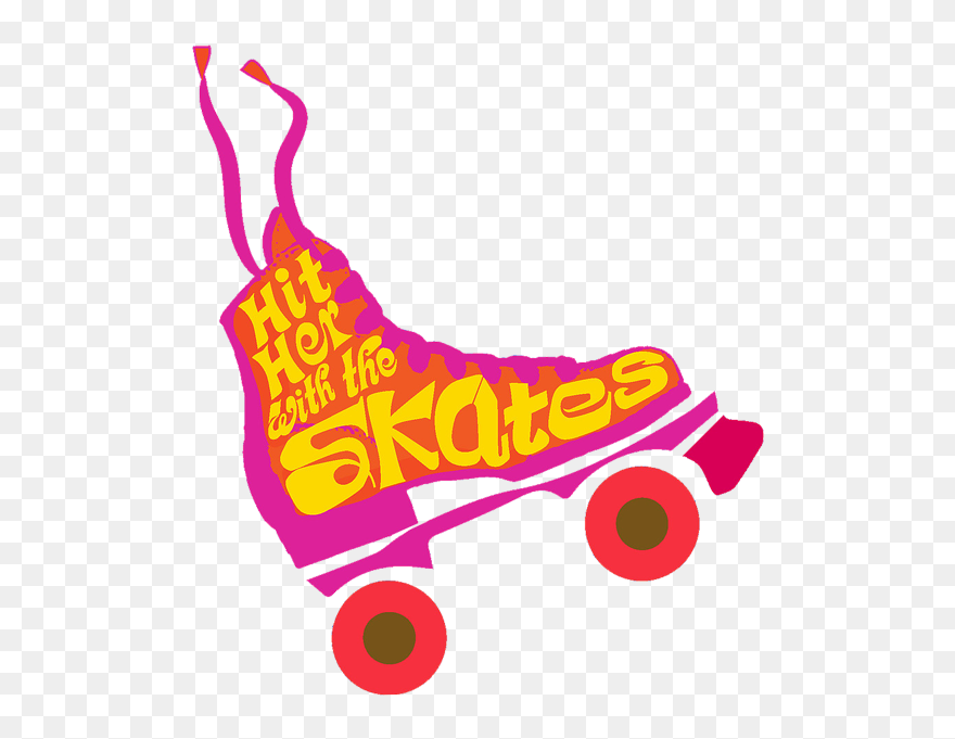 Hit Her With The - Logo Roller Skating Clipart