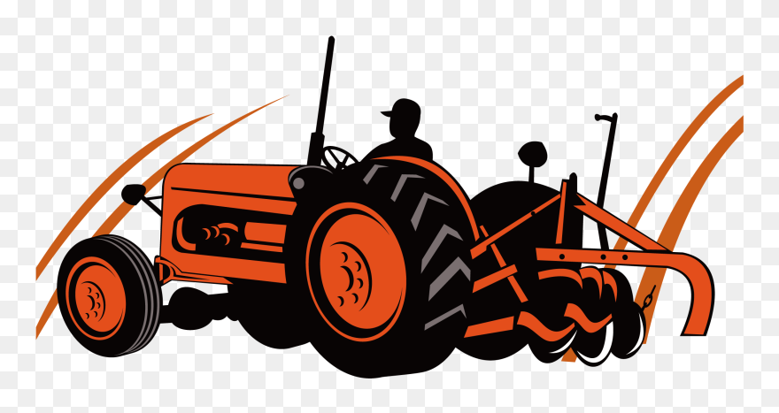 Tractor Farm Agriculture Agricultural Machinery Field - Agriculture Tractor Vector Png Clipart