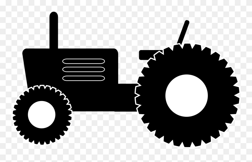 Microsoft Clipart Tractor - Farm Tractor Clipart Simple - Png Download