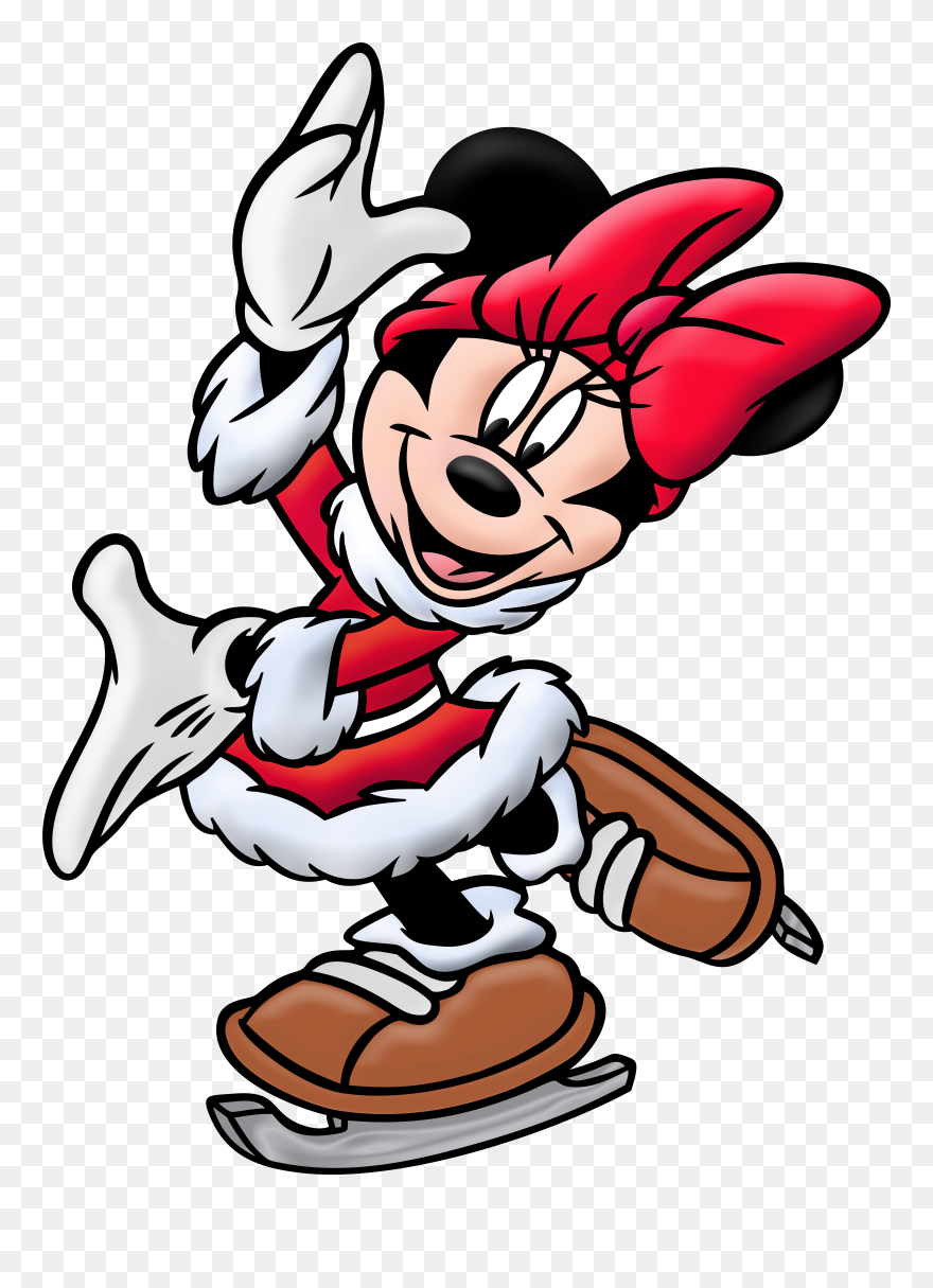 Christmas Mickey Clipart Clipart Transparent Library - Png Download