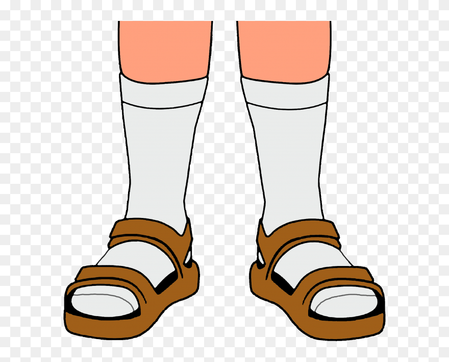 Shoe Clipart Student - Birkenstock Sandals Clipart - Png Download