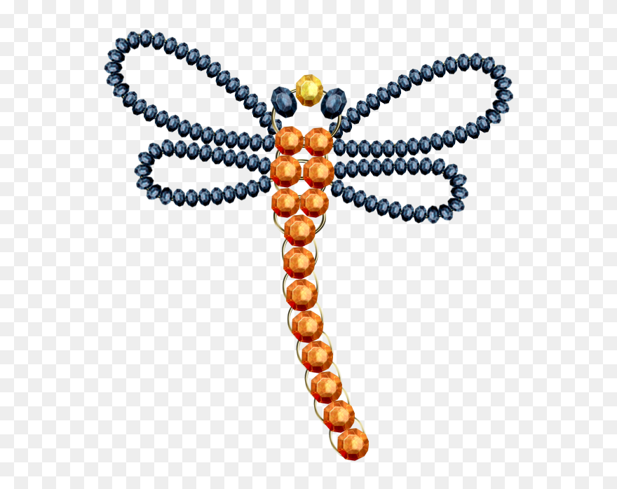 Bead Body Piercing Jewellery Dragonfly Free Download - Libelle Aus Perlen Clipart